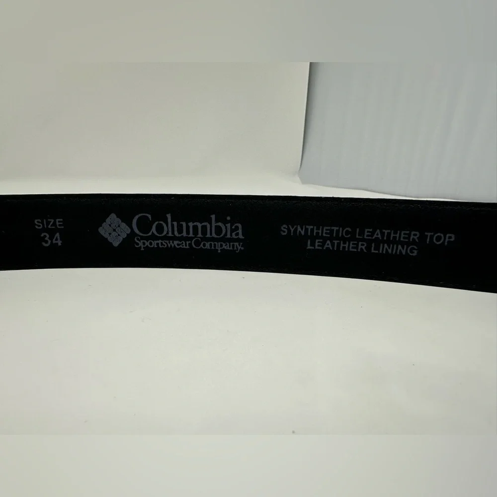 Columbia Belt Leather Black Men's Size‎ 34